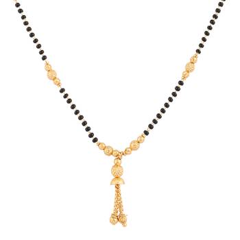 Gold Emerald antique gold Alloy   Mangalsutra 1