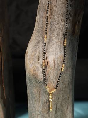 Gold Emerald antique gold Alloy   Mangalsutra 4