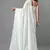 White embroidered georgette saree with blouse