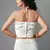 White embroidered georgette saree with blouse