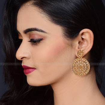 Oxidised Silver German Exquisite Trendy bollywood Earring for Women and Girls 3