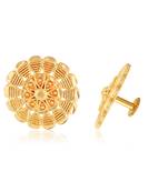 Traditional wear South Screw back alloy Gold Plated Stud Earring for Women and Girls