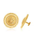 Traditional wear South Screw back alloy Gold Plated Stud Earring for Women and Girls