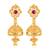 Traditional wear, Wedding and Party wear South Screw back alloy Gold Plated Jhumki Earring for Women and Girls