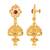 Traditional wear, Wedding and Party wear South Screw back alloy Gold Plated Jhumki Earring for Women and Girls