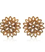 Shining Diva Fashion Non Precious Base Pearl antique Earrings for Women