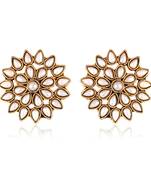 Shining Diva Fashion Stylish Latest Design Pearl antique Earrings for Women