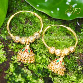 Allure Beautiful Earrings Shimmering Beautiful Gold Plated for Women and Girls 2