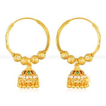Allure Beautiful Earrings Elite Chic Gold Plated for Women and Girls 1
