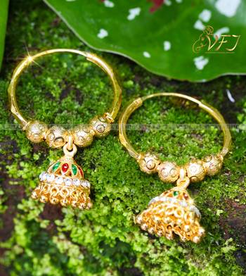 Allure Beautiful Earrings Elite Chic Gold Plated for Women and Girls 2