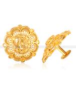 Twinkling Elegant Feminine Colorful Gold Plated Jumbo Stud Earring for Women and Girls