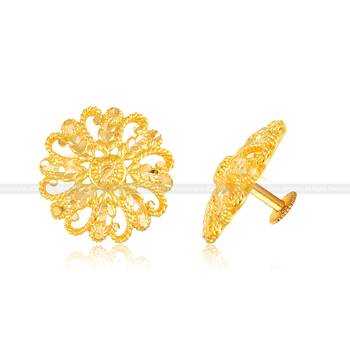 VighnahartaTwinkling Elegant Earrings Princess Unique Gold Plated Stud for Women and Girls 1