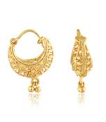 Traditional Bucket Bali Alloy Gold and Micron Plated Earring
