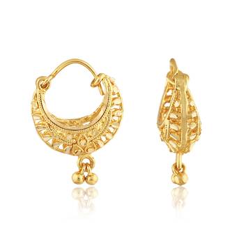 Traditional Bucket Bali Alloy Gold and Micron Plated Earring 2