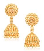 Traditional Jhumki Alloy Gold and Micron Plated Jhumki Earring