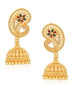 Traditional Jhumki Alloy Gold and Micron Plated Jhumki Earring