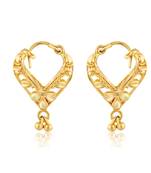 Traditional Bucket Bali Alloy Gold and Micron Plated Earring