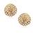 South Culture American Diamond studded South Screw Back Alloy Gold and Micron Plated Stud Earring