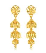 Traditional Jhumki Alloy Gold and Micron Plated Jhumki Earring