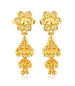 Traditional Jhumki Alloy Gold and Micron Plated Jhumki Earring