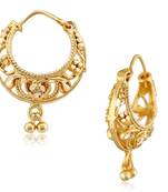 Traditional South Culture Alloy Gold Plated Bali Earring for Women ( Pack of- 1 Pair Bali Earrings)