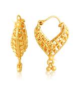 V shape Gold Plated alloy Bali Earring for Women and Girls ( Pack of- 1 Pair Bali Earrings)