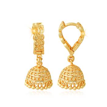 Traditional wear Gold Plated alloy Jhumka Bali Earring for Women and Girls ( Pack of- 1 Pair jhumka Bali Earring) 2