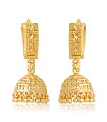 Traditional wear Gold Plated alloy Jhumka Bali Earring for Women and Girls ( Pack of- 1 Pair jhumka Bali Earring)