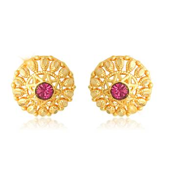 Traditional wear Gold Plated alloy stud Earring for Women and Girls ( Pack of- 1 Pair Stud Earring) 1