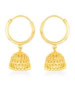 Traditional wear Gold Plated alloy jhumka Bali Earring (Ringa) for Women and Girls ( Pack of 1 pair Earring)