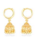 Traditional wear Gold Plated alloy jhumka Bali Earring for Women and Girls ( Pack of 1 pair Earring)