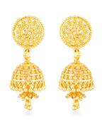 Traditional wear Gold Plated alloy jhumki Earring for Women and Girls ( Pack of 1 pair Jhumki Earring)