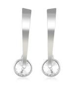 Fancy wear CZ Gold Plated alloy Drop Earring for Women and Girls ( Pack of 1 pair Earring)