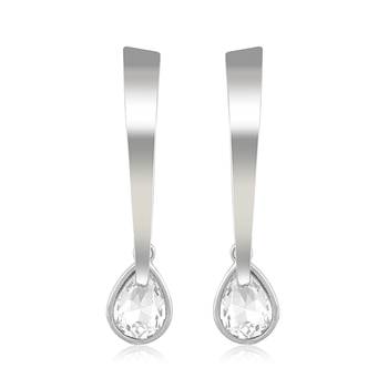Fancy wear CZ Gold Plated alloy Drop Earring for Women and Girls ( Pack of 1 pair Earring) 1