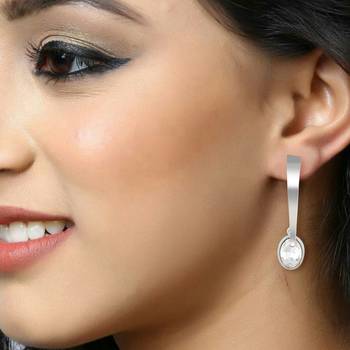 Fancy wear CZ Gold Plated alloy Drop Earring for Women and Girls ( Pack of 1 pair Earring) 2