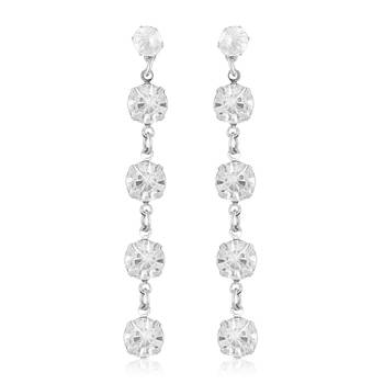 Fancy wear CZ Gold Plated alloy Dangling Earring for Women and Girls ( Pack of 1 pair Earring) 1