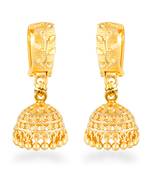 Traditional wear Gold Plated alloy jhumka Bali Earring for Women and Girls ( Pack of 1 pair Earring)