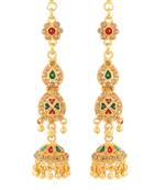 Traditional wear Gold Plated alloy Kanchain Earring for Women and Girls ( Pack of 1 pair Kanchain Earring)