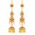 Traditional wear Gold Plated alloy Kanchain Earring for Women and Girls ( Pack of 1 pair Kanchain Earring)