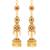 Traditional wear Gold Plated alloy Kanchain Earring for Women and Girls ( Pack of 1 pair Kanchain Earring)