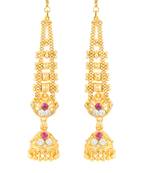 Traditional wear Gold Plated alloy Kanchain Earring for Women and Girls ( Pack of 1 pair Kanchain Earring)