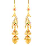 Traditional wear Gold Plated alloy Kanchain Earring for Women and Girls ( Pack of 1 pair Kanchain Earring)