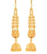 Traditional wear Gold Plated alloy Kanchain Earring for Women and Girls ( Pack of 1 pair Kanchain Earring)