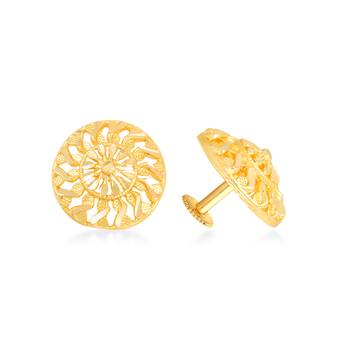 Traditional wear Gold Plated alloy Stud Earring for Women and Girls 1