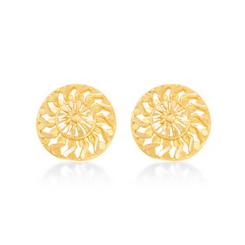 Traditional wear Gold Plated alloy Stud Earring for Women and Girls 2