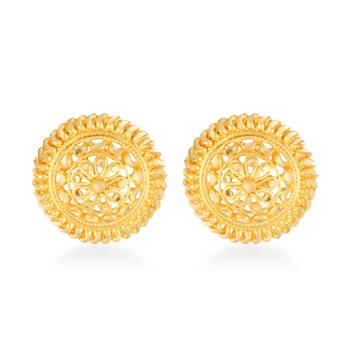 Traditional wear Gold Plated alloy Stud Earring for Women and Girls 2