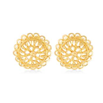 Traditional wear Gold Plated alloy Stud Earring for Women and Girls 2