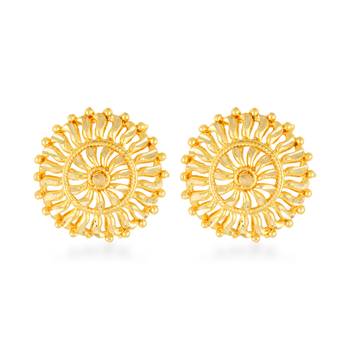 Traditional wear Gold Plated alloy Stud Earring for Women and Girls 2