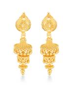 Traditional, wedding and Party wear Gold Plated alloy jhumki Earring for Women and Girls