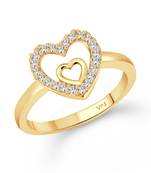 Silver Royal Heart Designer Ring for Women and Girls
